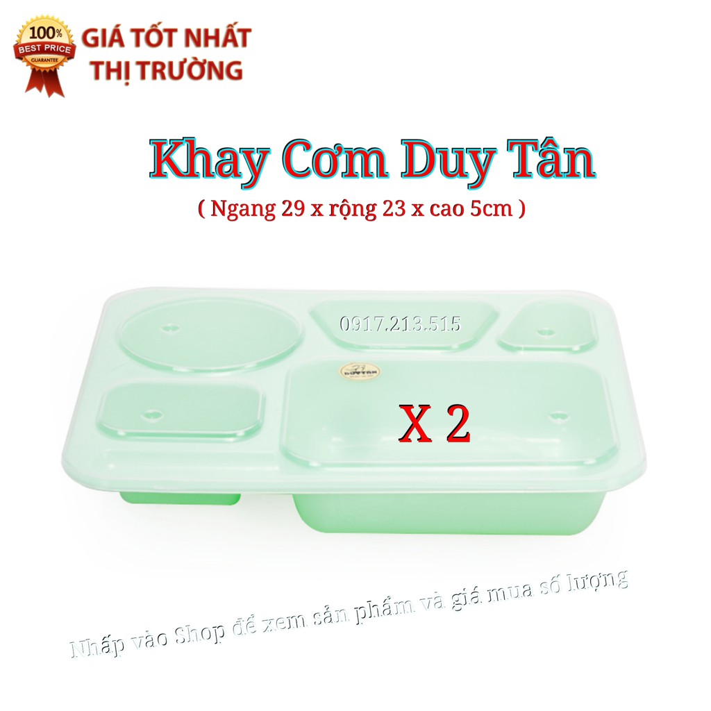 2 Cái Khay Cơm Tiện Lợi - Cty Duy Tân