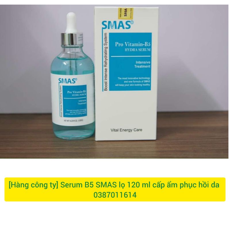 Serum Smas Pro Vitamin B5, serum cấp ẩm phục hồi da căng bóng - Thi Vũ