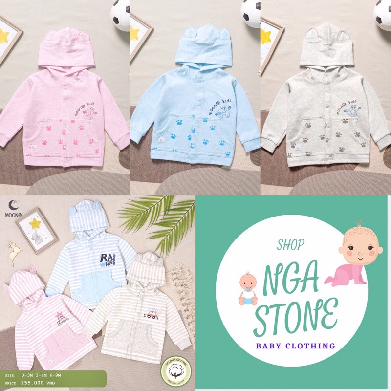 Aó Khoác Nỉ Ấm Cho Bé Trai Bé Gái Hãng Moon - Shop NGASTONE