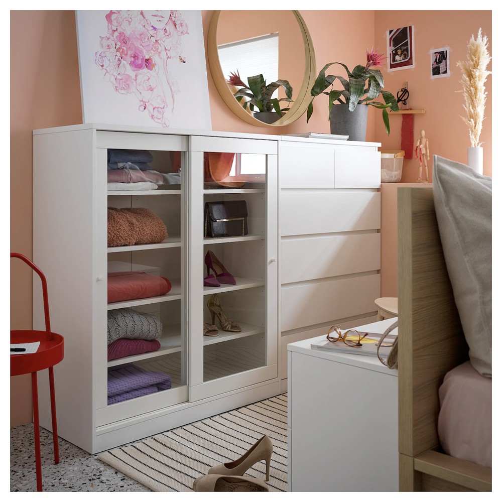 Tủ đựng đồ MDF cao cấp MALM 5 ngăn kéo, thiết kế IKEA kiểu dáng phong cách Bắc Âu hiện đại - DRA_003 | BigBuy360 - bigbuy360.vn
