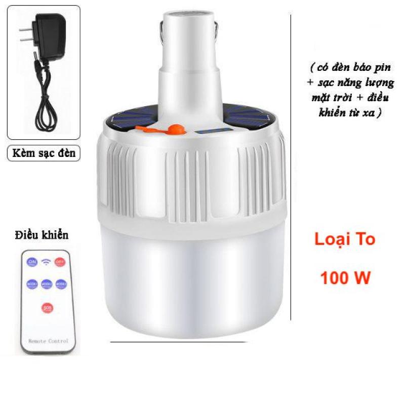 Bóng Đèn Tích Điện 100w ( Loại 1 ) có điều khiển từ xa