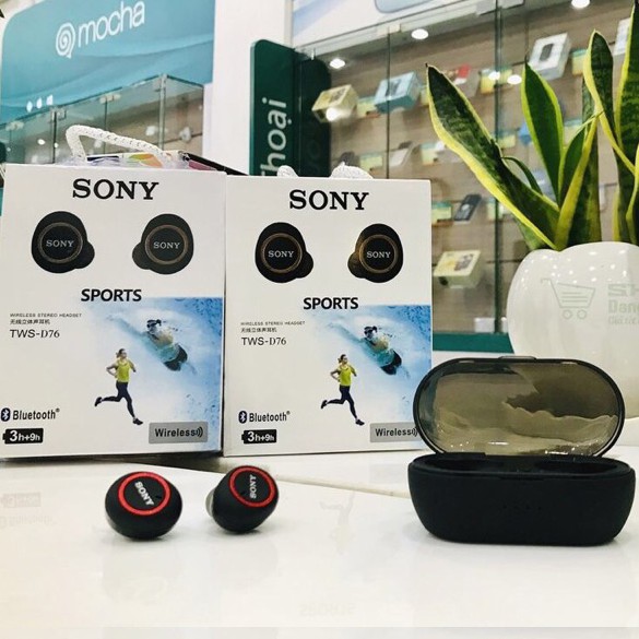 Tai nghe sony tws bluetooth nhét tai không dây gaming in ear chính hãng giá rẻ có mic nghe nhạc chống ồn chống nước