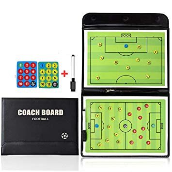 Bảng sa bàn chiến thuật bóng đá futsal sân 5 sân 7 sân 11 gấp gọn nam châm kèm bút, sơ đồ chiến thuật huấn luyện đá banh