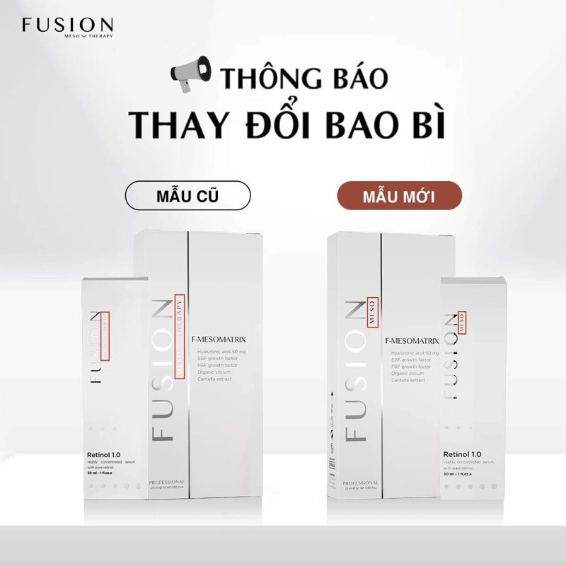 Tinh chất chống lão hoá Retinol 1.0 Fusion 30ml | WebRaoVat - webraovat.net.vn