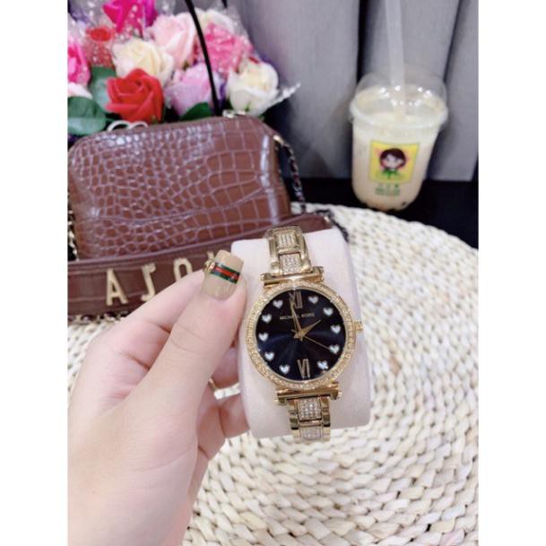 Đồng hồ nữ Michael kors dây thép không gỉ mặt đính đá cực xinh -Jun31watch