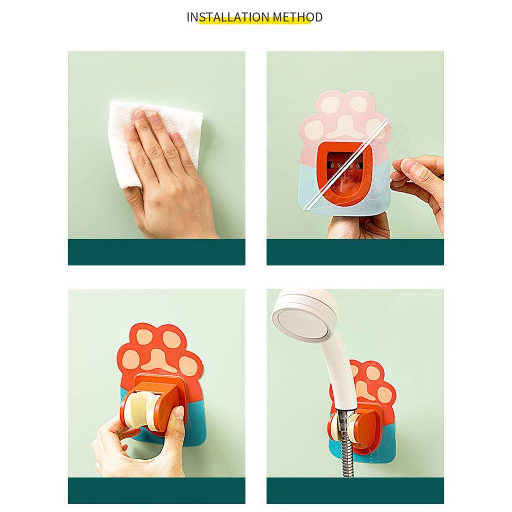 Daphs Giá Đỡ Đầu Vòi Hoa Sen Gắn Tường Tự Dính Không Đục Lỗ Có Thể Điều Chỉnh Cho Nhà Tắm ​