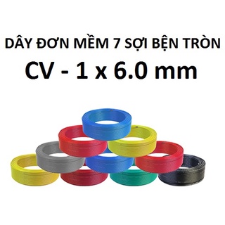 Dây điện đơn mềm - cv 1x6.0 mm2 - cadisun chính hãng