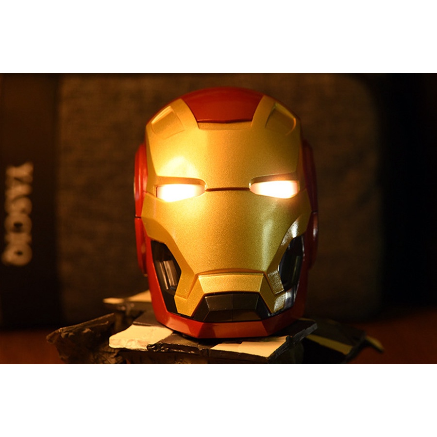 Loa Bluetooh Không Dây Siêu Bass Floveme Iron Man Cầm Tay, Nghe Nhạc Cực Hay, Mắt Có Đèn Led, Gắn Thẻ Nhớ MÃ LOA111