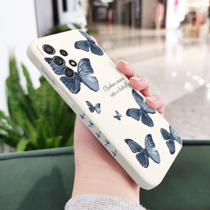 Ốp Điện Thoại Cảm Giác Chạm Thoải Mái Cho Samsung Galaxy A72 A52 A52S A42 A32 4G 5G
