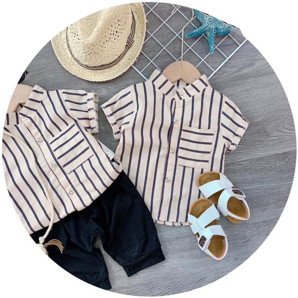 SÉT BỘ QUẦN ÁO TRẺ EM [Ảnh thật] [Có bảo hành] BỘ SƠMI CỔ TÀU CHO BÉ TRAI [Giá hủy diệt] -TS KID FASHION | BigBuy360 - bigbuy360.vn