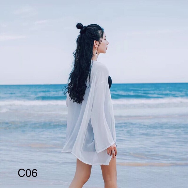 Áo Khoác Voan Mỏng Dáng Dài | BigBuy360 - bigbuy360.vn