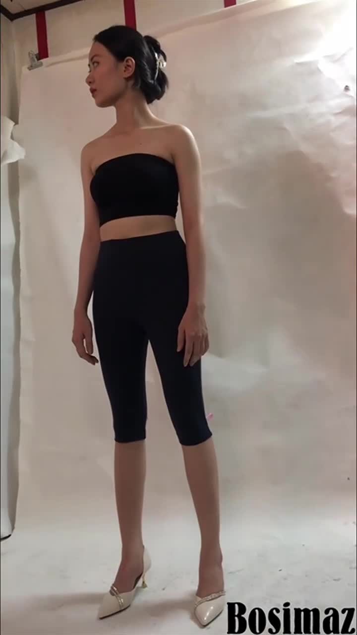 Quần Legging Ngố Bosimaz MS381 túi trước màu đen cao cấp, thun co giãn 4 chiều, vải đẹp dày, thoáng mát không xù lông. | BigBuy360 - bigbuy360.vn