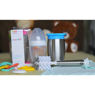 Bộ chổi cọ thân Inox Munchkin