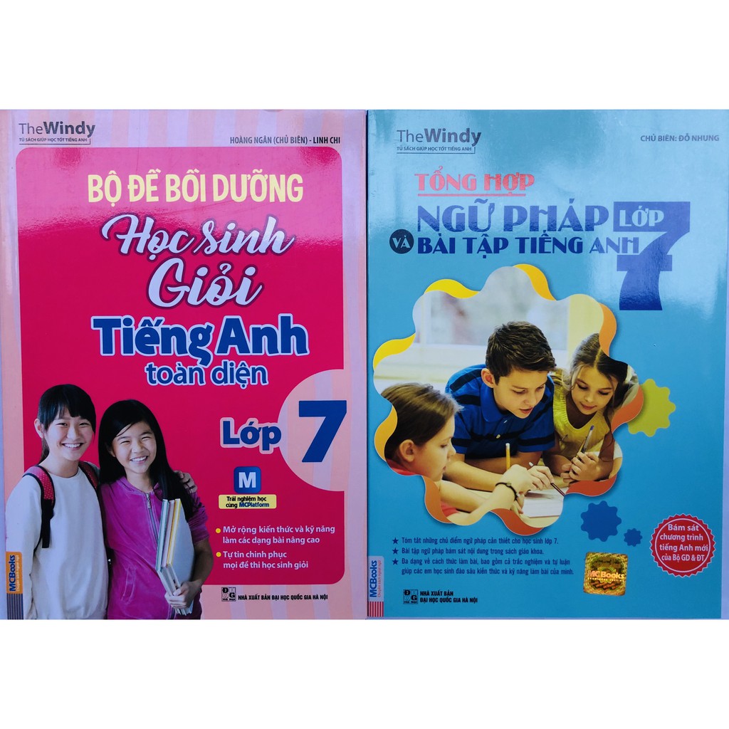 Sách - Combo Bộ Đề Bồi Dưỡng Học Sinh Giỏi Tiếng Anh Toàn Diện Lớp 7 + Tổng Hợp Ngữ Pháp Và Bài Tập Tiếng Anh Lớp 7