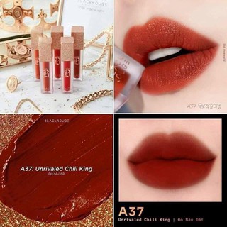 Son black rouge A37 màu đỏ đất