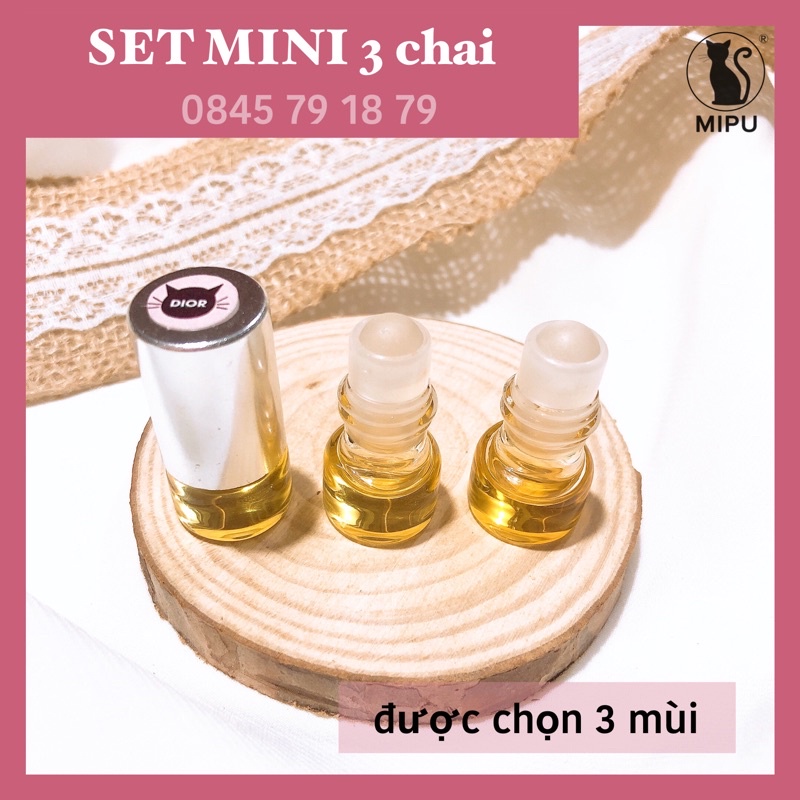 [CHÍNH HÃNG] Set mini MIPU PERFUME (khách chọn 3 mùi khác nhau)