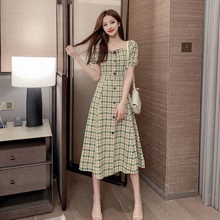 Đầm ôm Trễ Vai Tay Phồng Thời Trang