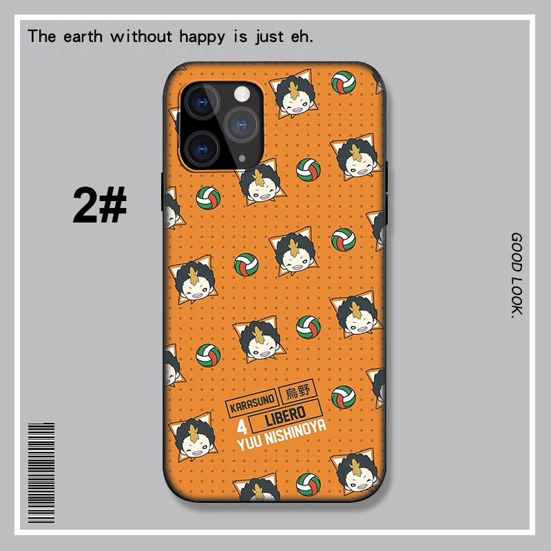 Ốp điện thoại mềm hình Haikyuu Yuu Nishinoya thích hợp cho iPhone X Xs Max XR 6 6s 7 8 Plus 5 5s SE 2020 6+ 6s+ 7+ 8+