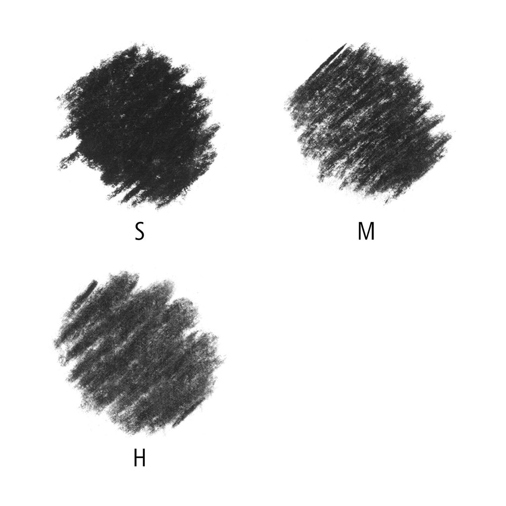 Bút than chì lục giác cao cấp cho nét vẽ cực đen Mars Lumograph Charcoal 100C Chuyên dùng cho dân hội họa