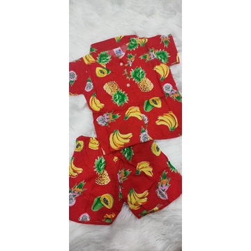 Bộ pijama tay ngắn quần đùi vải lanh(tol),Kate mềm cho bé trai/gái