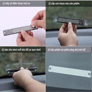 Thẻ Gắn SĐT Đỗ Xe loại phản quang