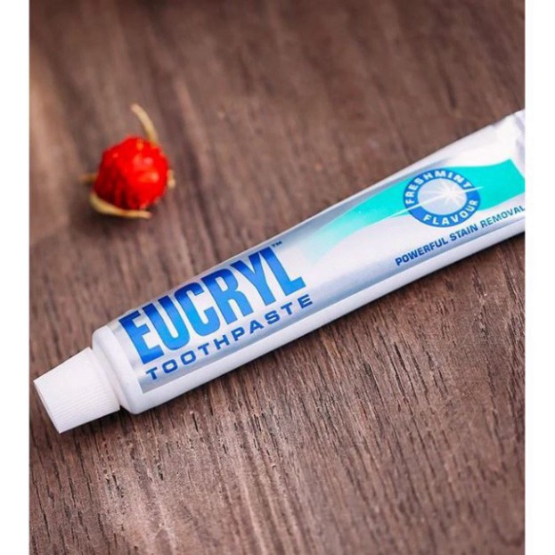 Kem Đánh Trắng Răng Hương Bạc Hà Thơm Mát Eucryl Toothpaste Freshmint 62g F58