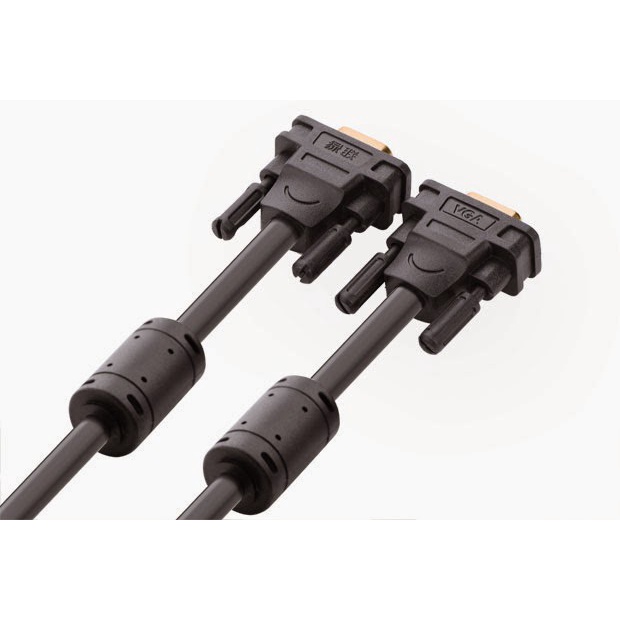 Cáp VGA Dài 10m Chính hãng Ugreen 11633 chống nhiễu mạ vàng cho màn hình máy chiếu - Hàng chính hãng