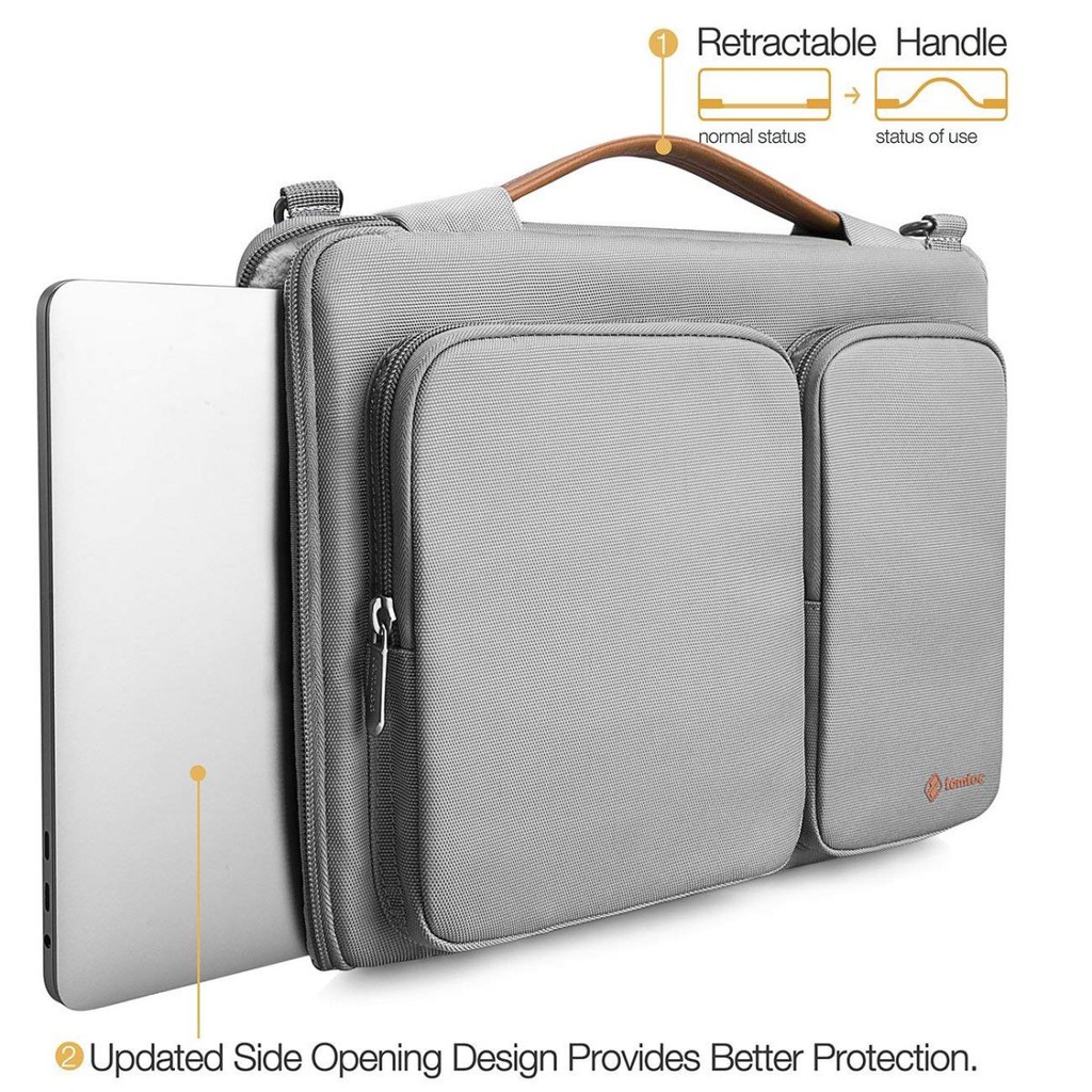 Túi đeo Tomtoc 360* Shoulder Bags Macbook 13/15' - A42 Grey