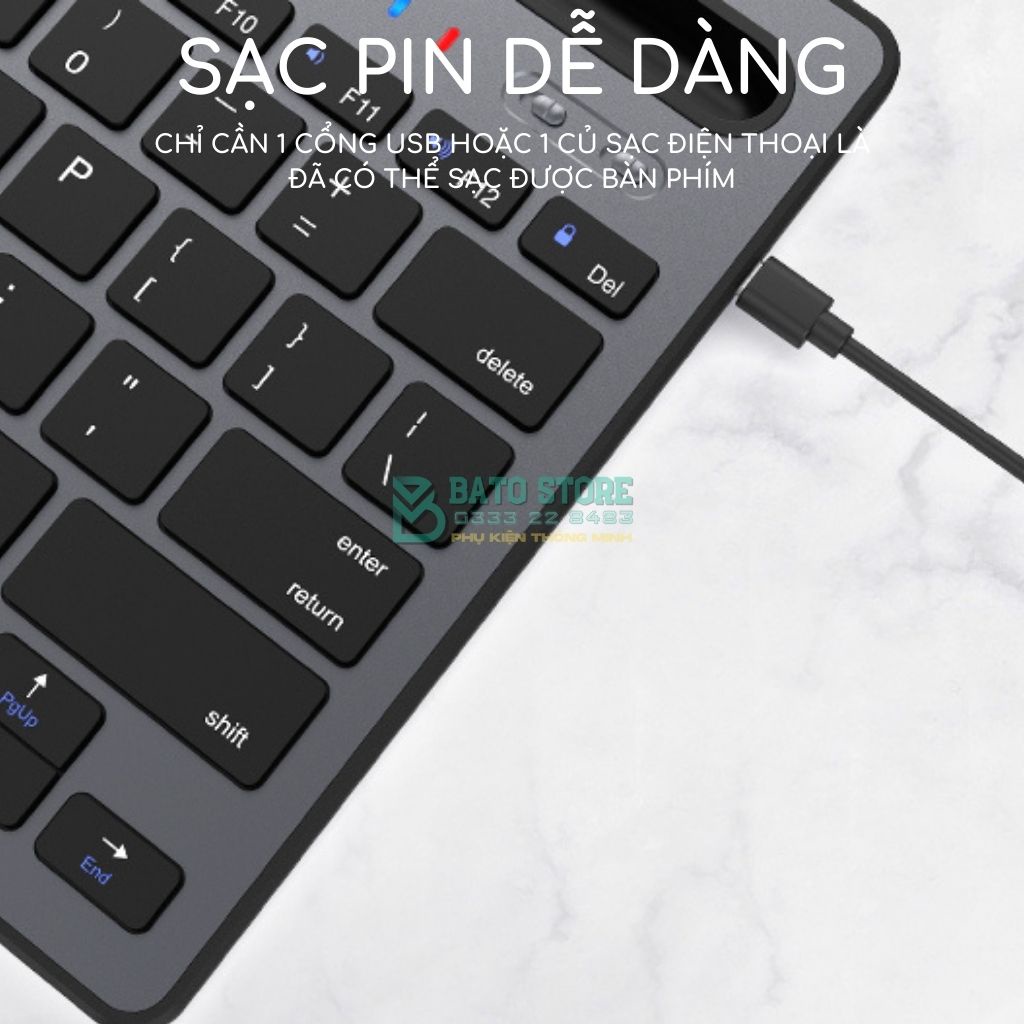 Bàn Phím Bluetooth Cao Cấp MAC RK908 Có Chỗ Kê Điện Thoại. Thiết Kế Kim Loại Chắc Chắn, Đầm Tay, Siêu Bền - BH 1 NĂM