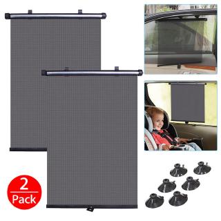 Bộ 2 Rèm Che Cửa Sổ 40*45cm Có Thể Thu Gọn Cho Xe Hơi