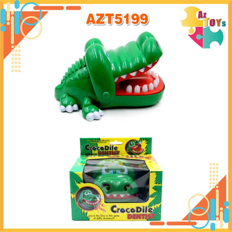 Đồ Chơi Cá Sấu Cắn Tay Crocodile Dentist Bằng Nhựa Cỡ Lớn - AZT5199