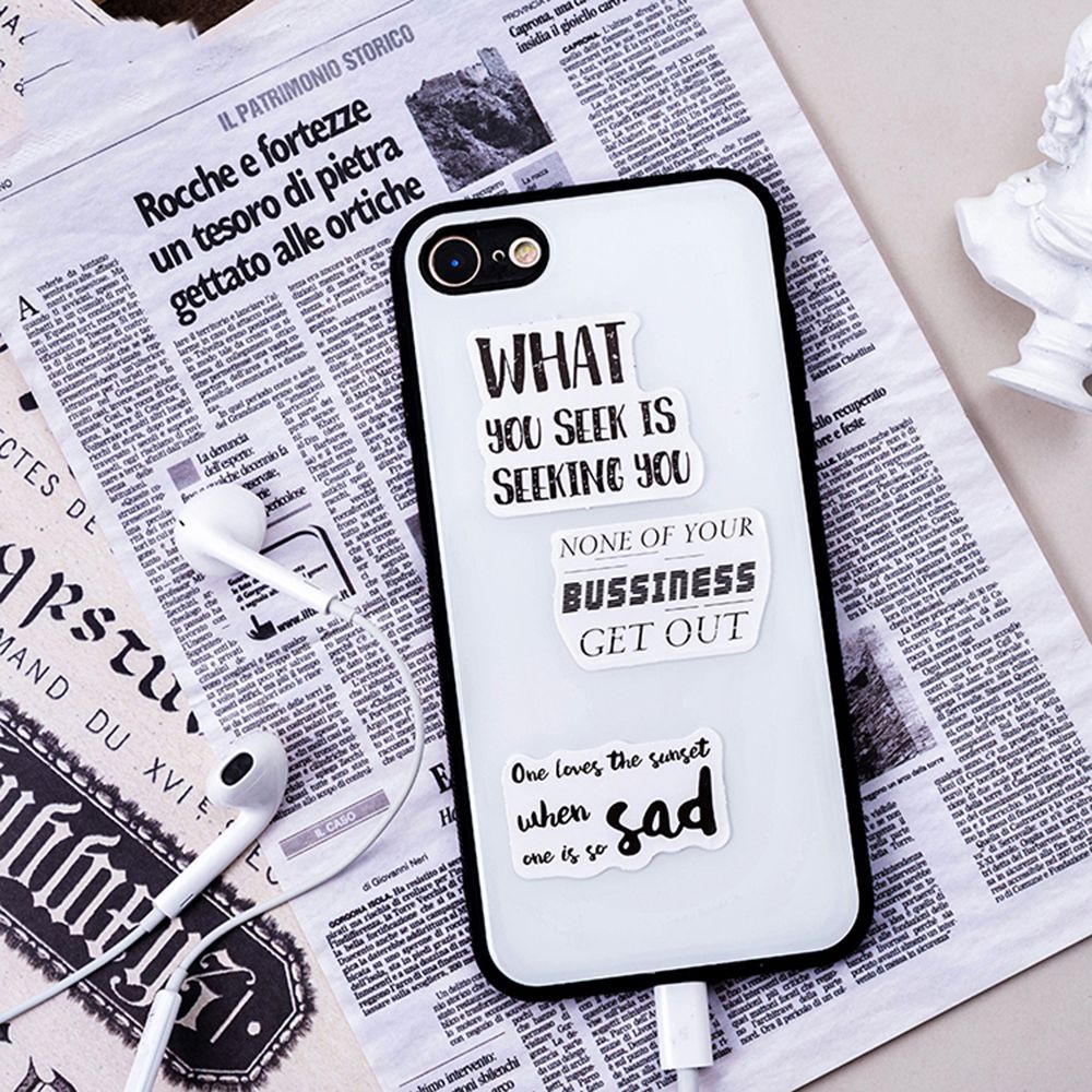 Hộp 46 miếng dán trang trí sổ tay/ nhật ký DIY nhiều họa tiết độc đáo tùy chọn