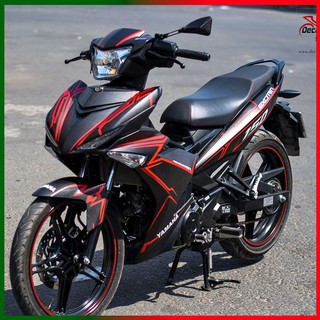 Decal Tem Xe Exciter 150 Đỏ Đen Nhám