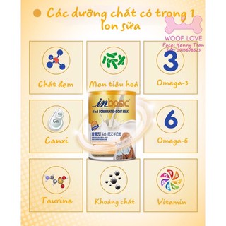 SỮA DÊ DẠNG BỘT 4IN1 INBASIC DÀNH CHO THÚ CƯNG