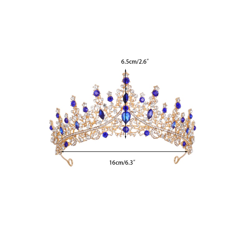 Băng Đô Vương Miện Và Vương Miện Đính Đá Pha Lê Phong Cách Baroque Dành Cho Bé Gái