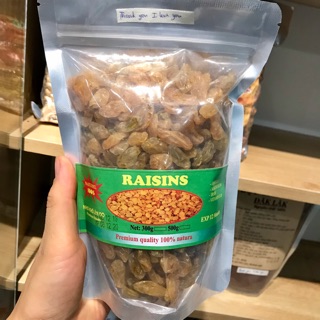 Nho vàng Ấn Độ Ráiins 500gr