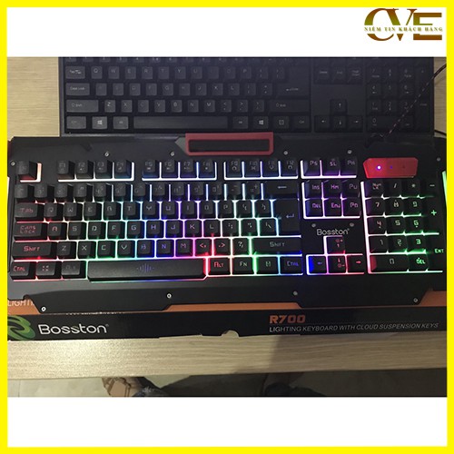 Bàn Phím Led Giả Cơ BOSSTON R700 - Bàn Phím Máy Tính Có Dây Chuyên Gaming Chính Hãng | BigBuy360 - bigbuy360.vn