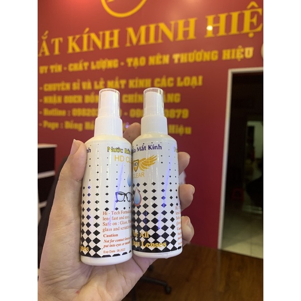 Nước rửa kính cận, nước lau mắt kính chuyên dụng