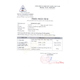 Tinh dầu Quế LAMHA 50ml