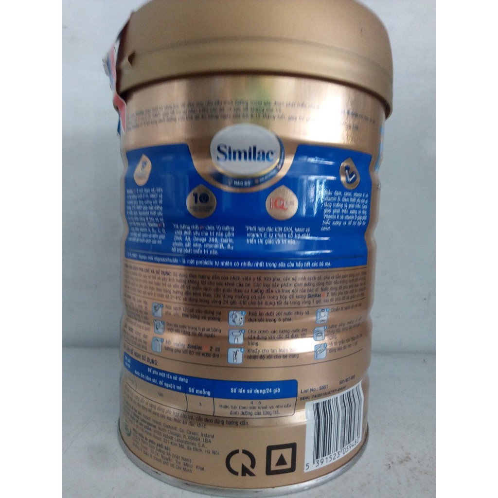 (Giá sập sàn) Sữa Bột Abbott Similac 2 - 900g (date 08/2021)