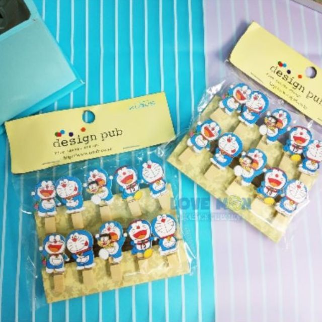 KẸP GỖ DOREMON DORAEMON KÈM DÂY THỪNG DỄ THƯƠNG