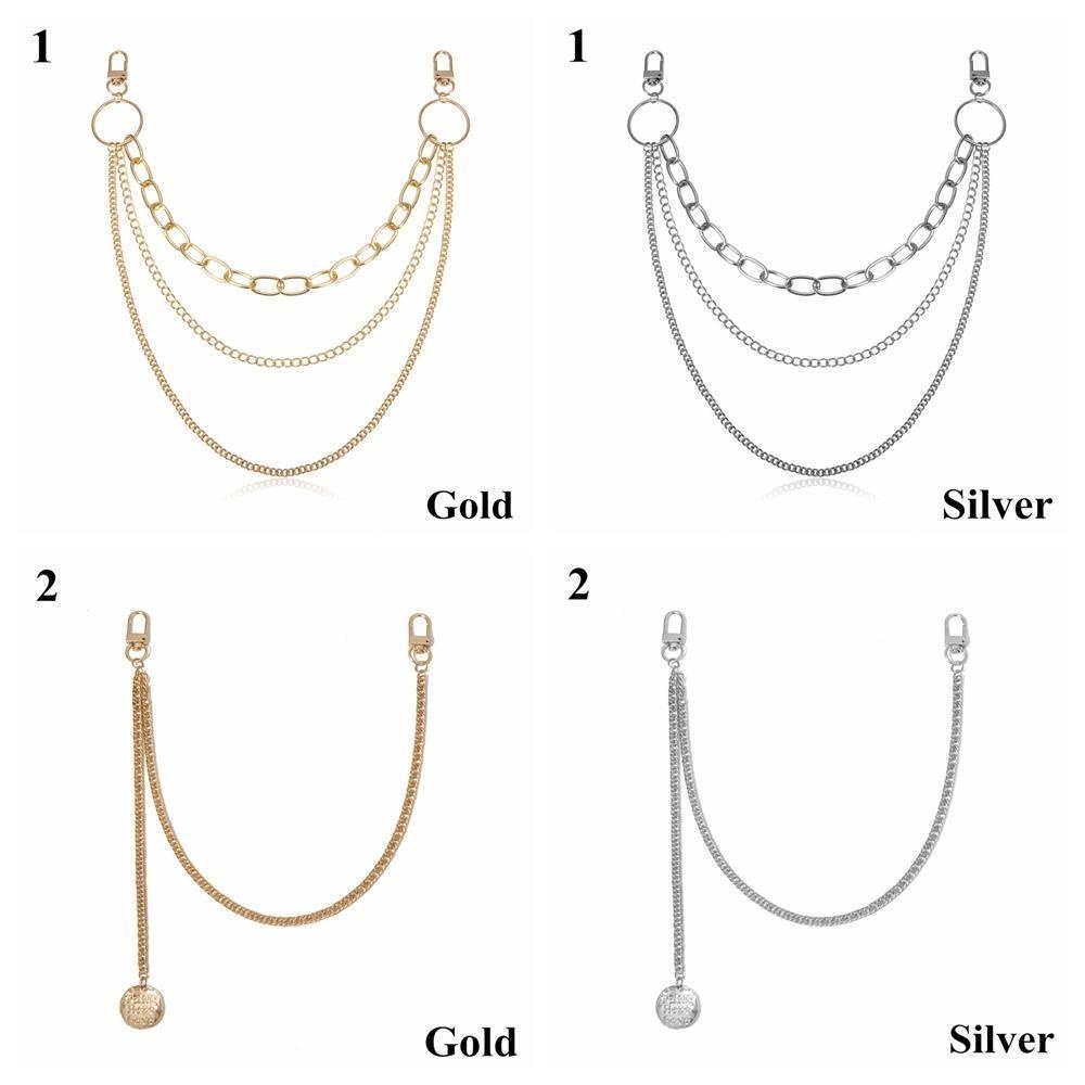 Luol Dây Xích Kim Loại Đơn Gắn Ví / Móc Chìa Khóa Đeo Thắt Lưng Phong Cách Hip Hop Punk