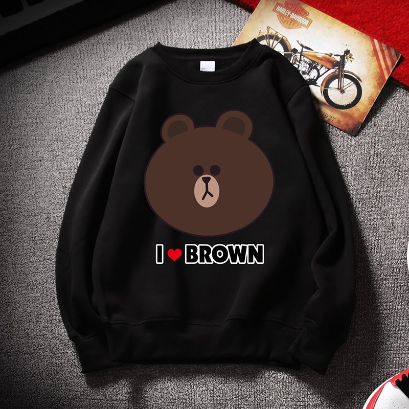Áo thun dài tay nữ in hình gấu cute FREESHIP