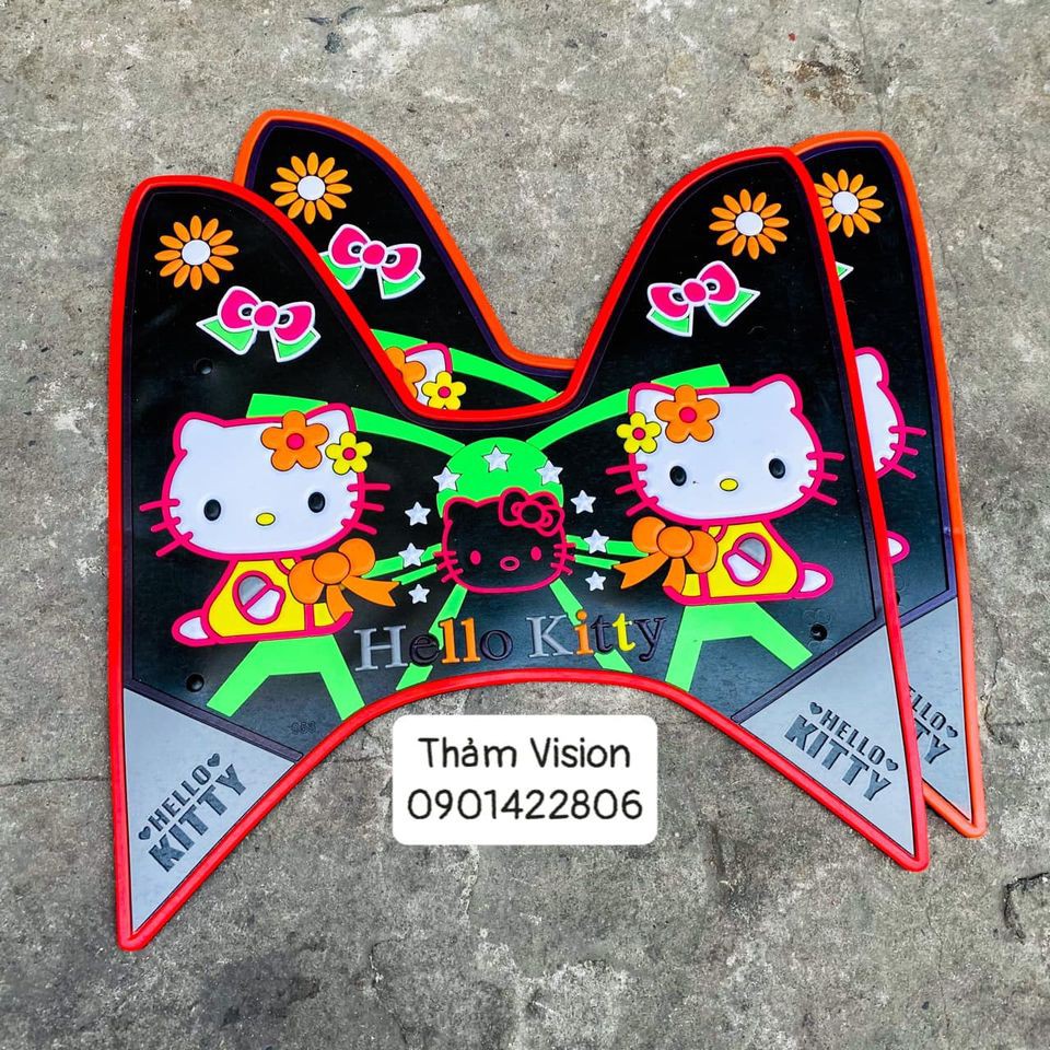 Thảm Lót Xe Vision các đời hoạt hình Hello Kitty