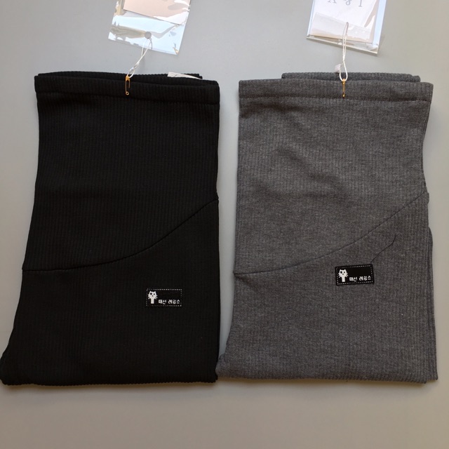 Quần bầu legging chất thun tăm co giãn 4 chiều có đỡ bụng - 𝐐𝟎𝟔