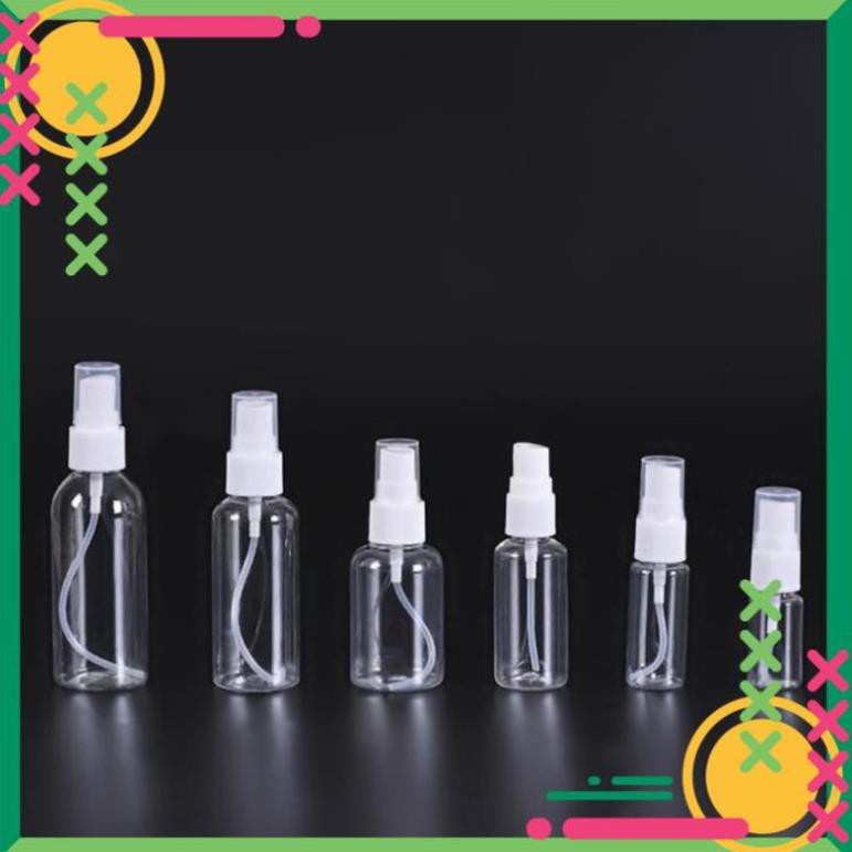 Chai Xịt Phun Sương ❤ [100c] Chai nhựa pet xịt phun sương 20ml,30ml , chai lọ chiết nước hoa , phụ kiện du lịch