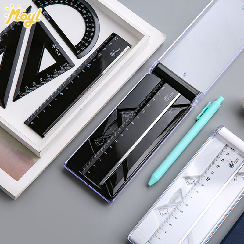 Bộ Thước Đo Tam Giác Bằng Nhựa Pvc Cho Học Sinh