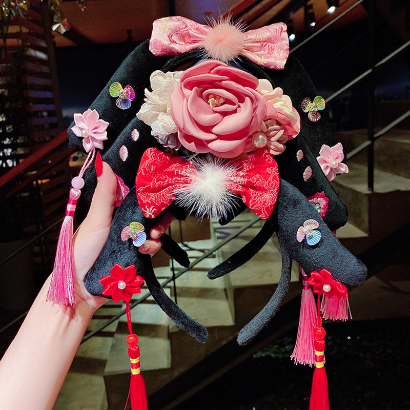 Phụ Kiện Tóc Phong Cách Truyền Thống Dễ Thương Dành Cho Bé Gái