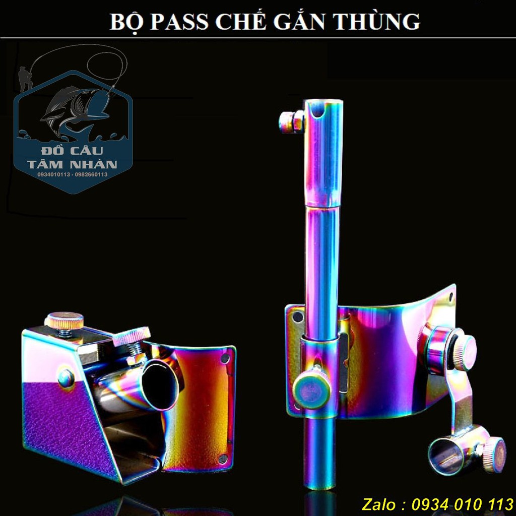 Bộ pass chế gắn thùng đá làm thùng câu cá