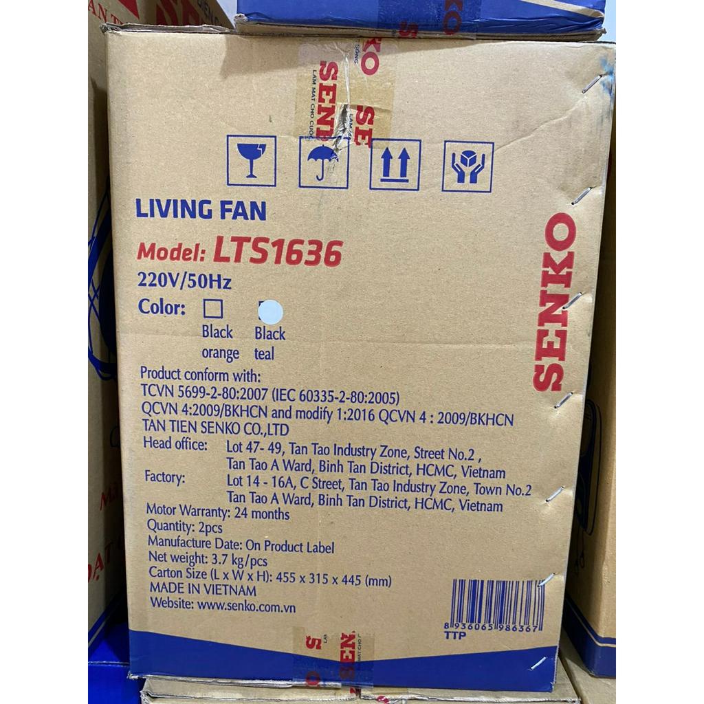 Senko - Quạt lở thân sắt Senko LTS1636 động cơ đồng 7 cánh chính hãng, bảo hành 12 tháng